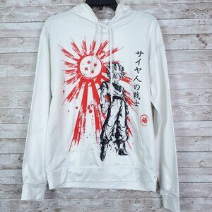 Dragon Ball Z Pullover Hoodie S White Sweatshirt 119A